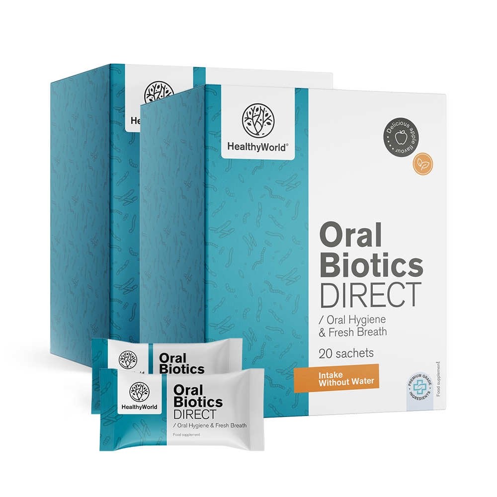 Oral Biotics DIRECT. Този продукт е хранителна добавка.