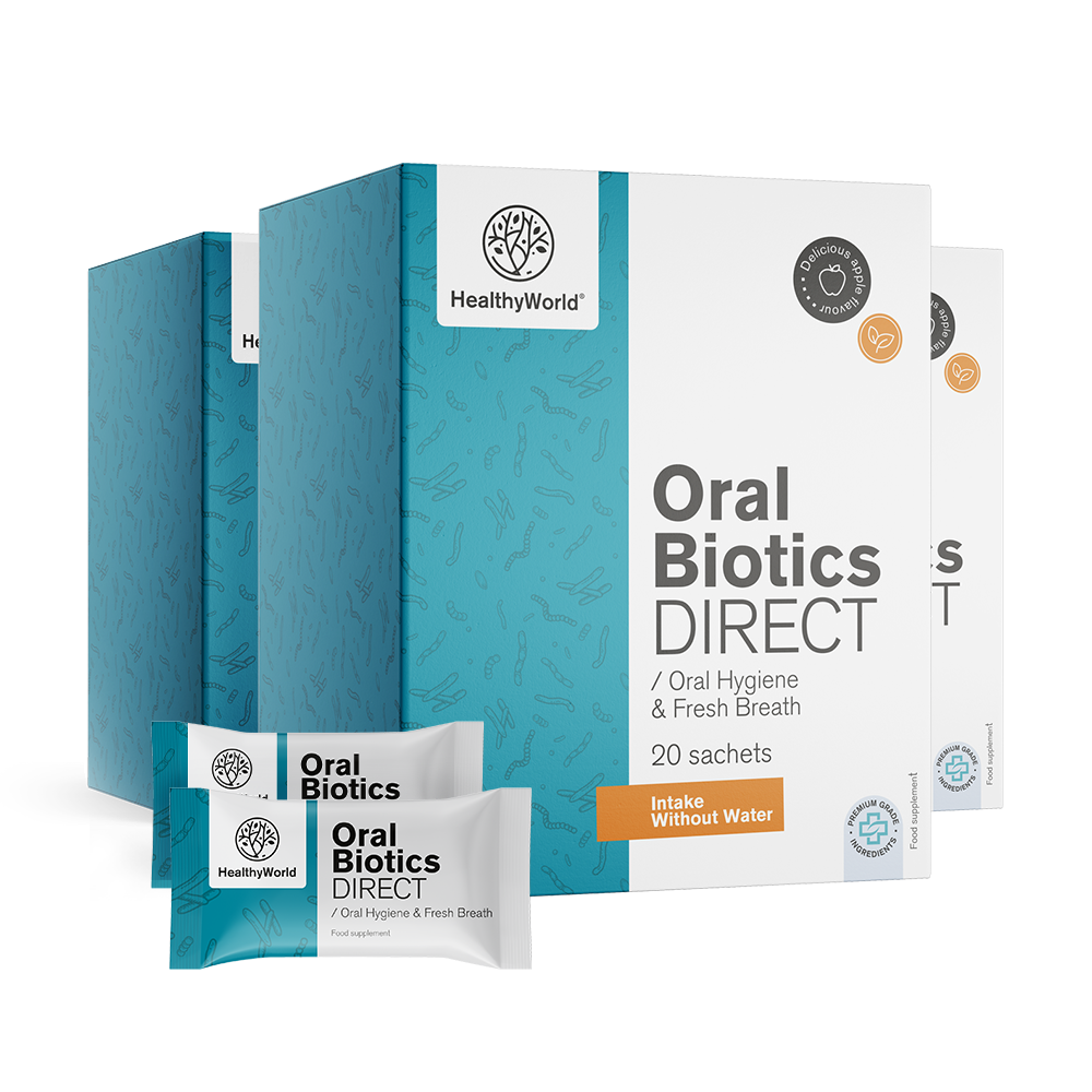 Oral Biotics DIRECT. Този продукт е хранителна добавка.