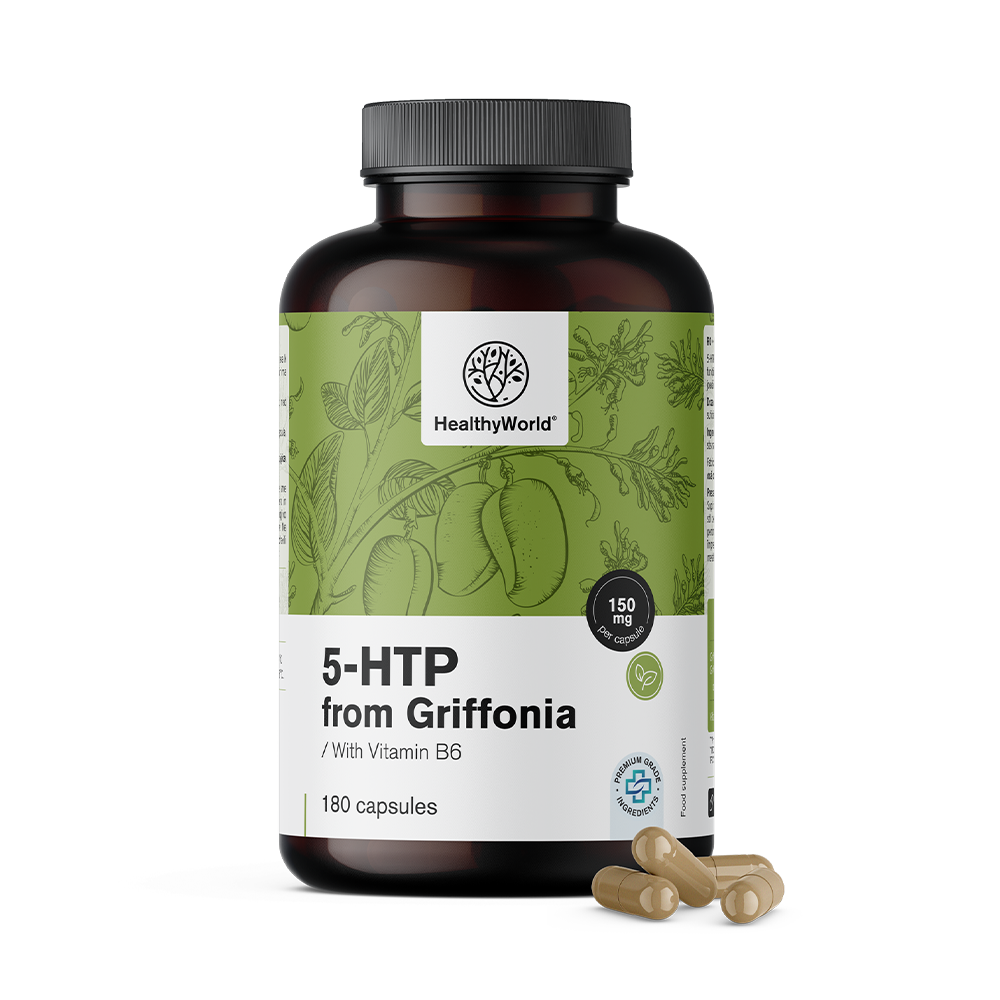 5-HTP 150 mg - Грифония Симплицифолия.