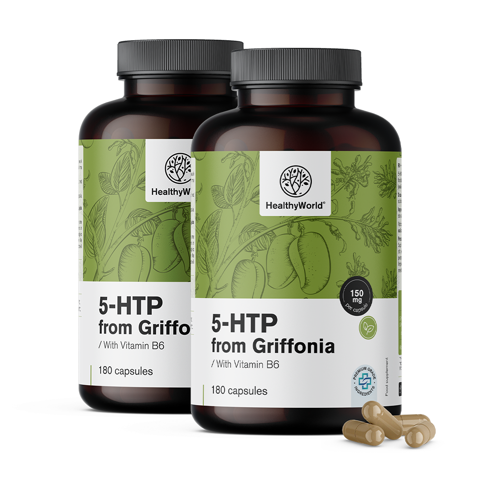 5-HTP 150 mg - Грифония Симплицифолия.